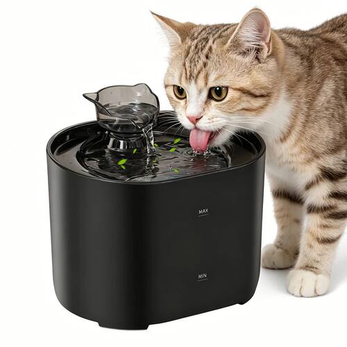 Automatic Cat Water Fountain, 2.2L/74oz Pet Water Fountain,
