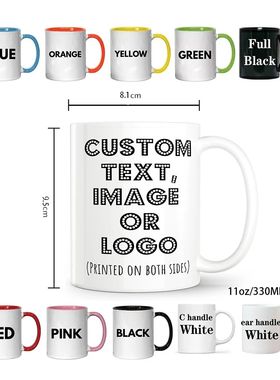 Personalised Your Photo Mug, Custom NAME IMAGE  Cup,Customiz