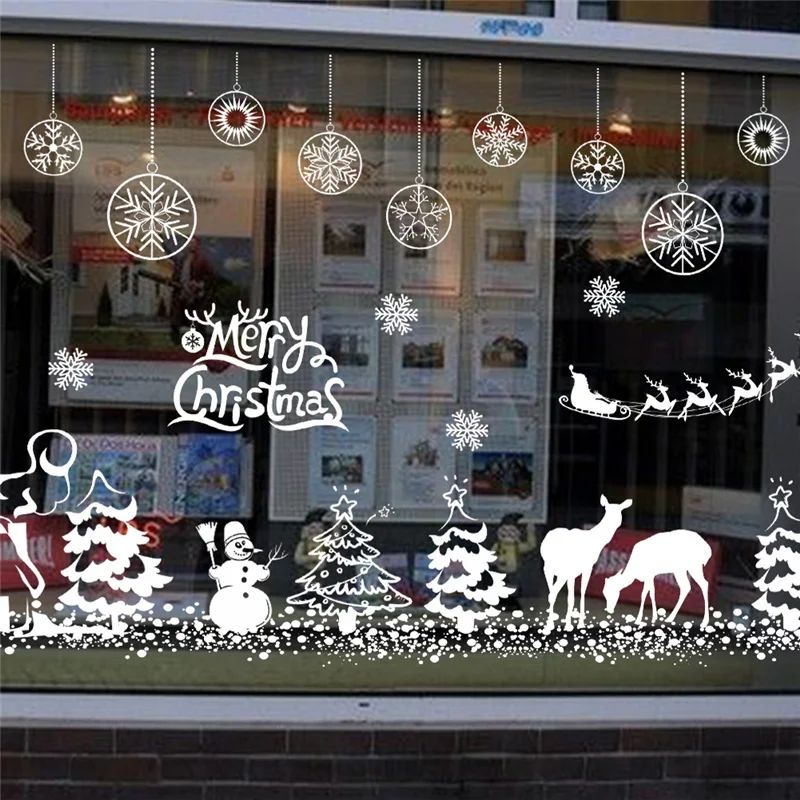 Celebrate Christmas Wall Stickers For Store Office Home Deco