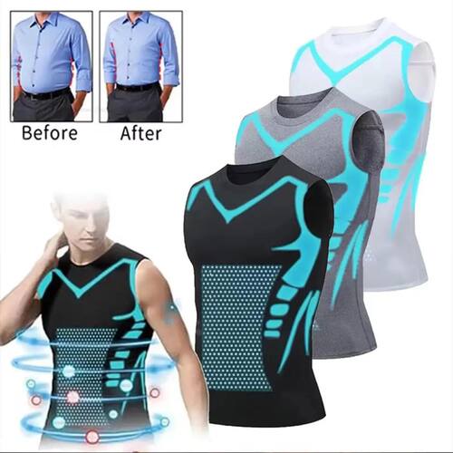 New Summer Fitness Compression Shirt For Men Shaping Sleevel