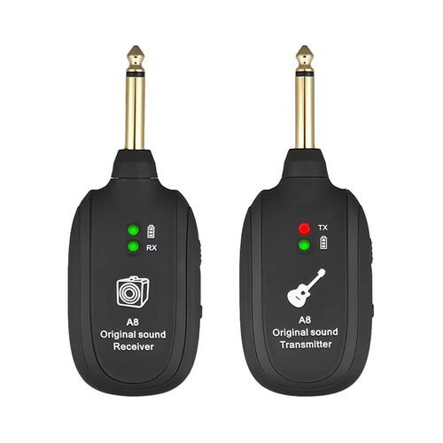 A8 Guitar Wireless System - Built-in Rechargeable Transmitte
