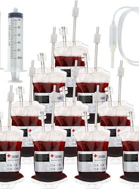 400ml Halloween Blood Bags Alcohol Juice Drinking Bag Hallow