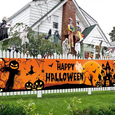 Happy Halloween Outdoor Banner Happy Halloween Decoration Fo