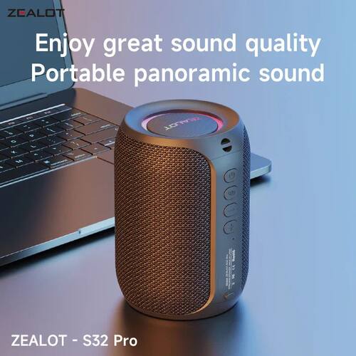 Zealot S32 pro Bluetooth Wireless Outdoor Portable Subwoofer
