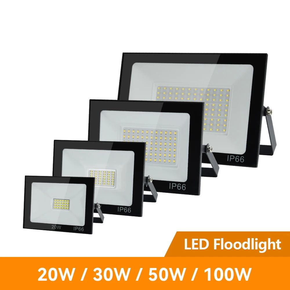 LED Flood Light 10W 20W 30W 50W 100W AC220V Reflector Outdoo
