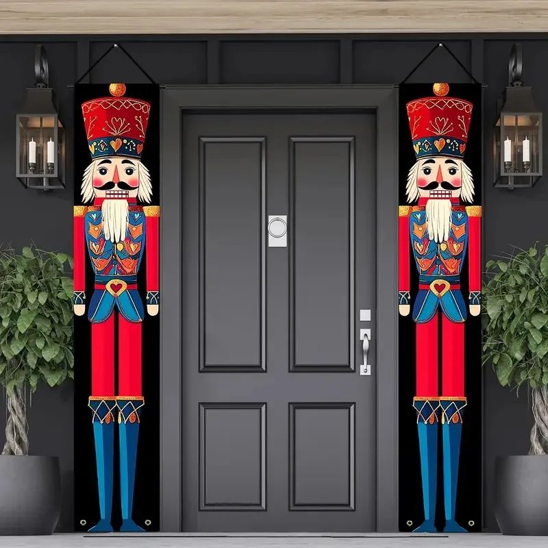 Christmas Nutcracker Banners Christmas Party Decor Xmas deco