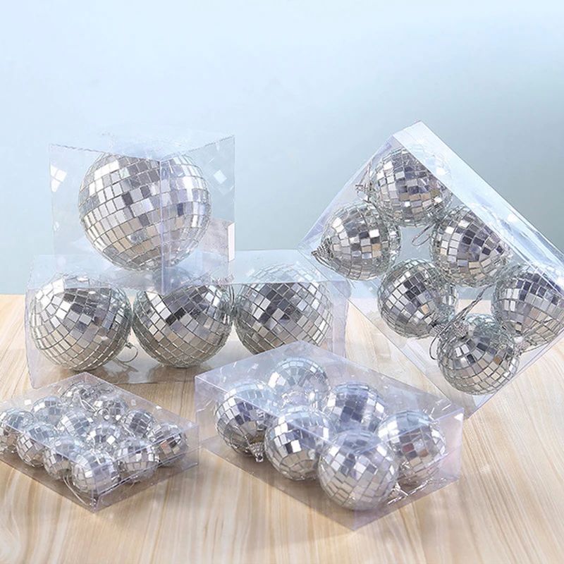 6pcs 3/4/5cm Mirror Disco Ball Stage Light Reflective Rotati