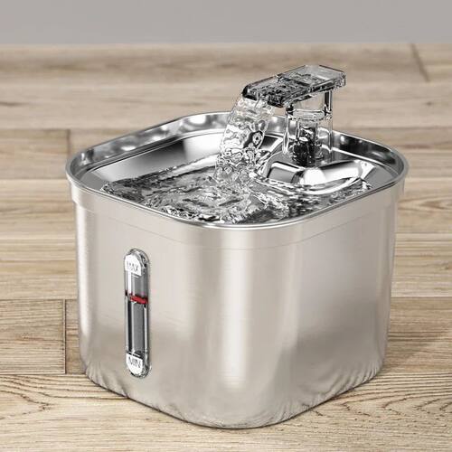 Stainless Steel Automatic Pet Water Dispenser Cat Drinking F