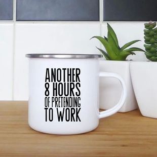 Work Cof Hours Creative Mug Print Pretending Another