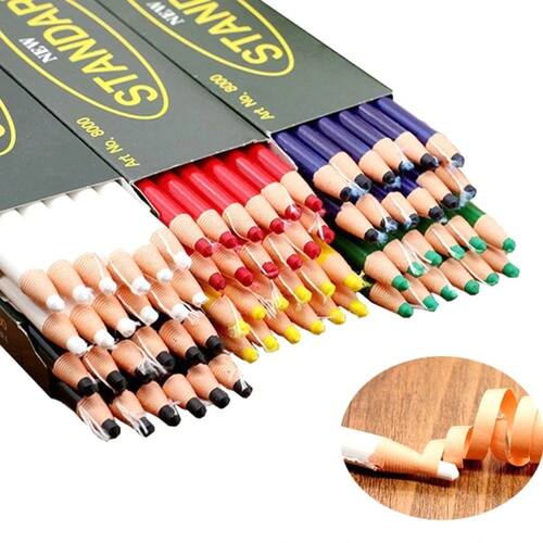 12Pcs Peel off China Markers Grease Pencils for Mechanical W