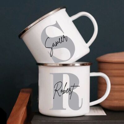 Initials and Name Personalized Cup Coffee Drink Mug Birthday