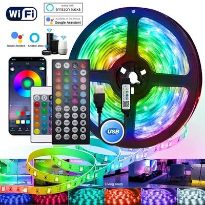 1-30M Wifi Bluetooth Led Strip Lights 5V Usb Rgb Ice String