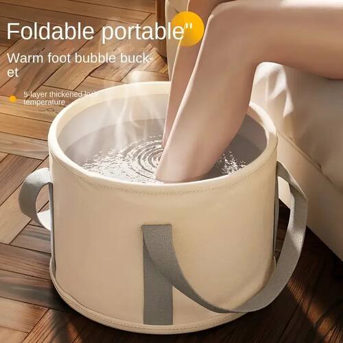 Foldable Portable Folding Foot Soak Bath Tub with Heat Prese