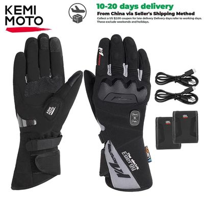 Electric Heated Gloves Winter Skiing Gloves Touch Screen Mot