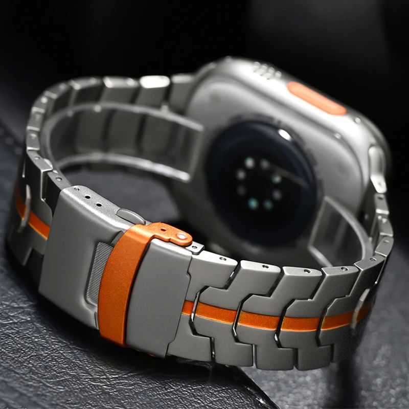 Stainless Steel Strap For Apple Watch Series 10 9 8 7 46mm 4