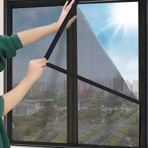 Mosquito-proof screen window, self-adhesive window mosquito