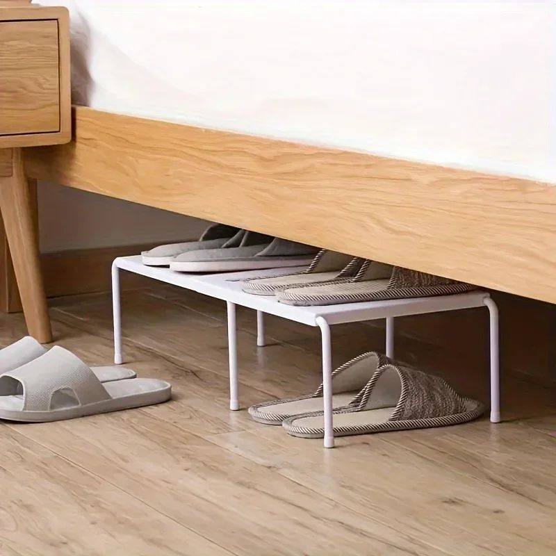 Plastic Shoe Rack Multi-Tier Storage Organizer, Space-Saving