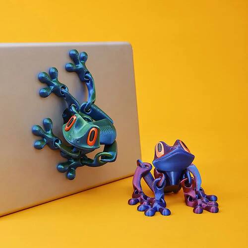 3D Printing Simulation Tree Frog Joint Movable Frog Ornament