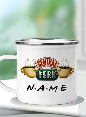 Personalised Name Friends Tv Show Central Perk Mug 11oz Enam