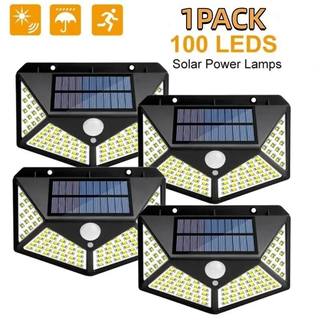 1/2/4/6Pcs 100 LED Wall Lights Outdoor Solar Lamp PIR Motion