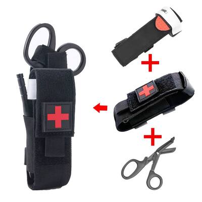 First Aid Kit Tourniquet Molle Survival Set Pouch Nursing Ho