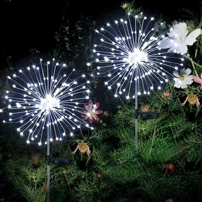 1PC LED Solar Powered Firework Light Outdoor Waterproof Garl