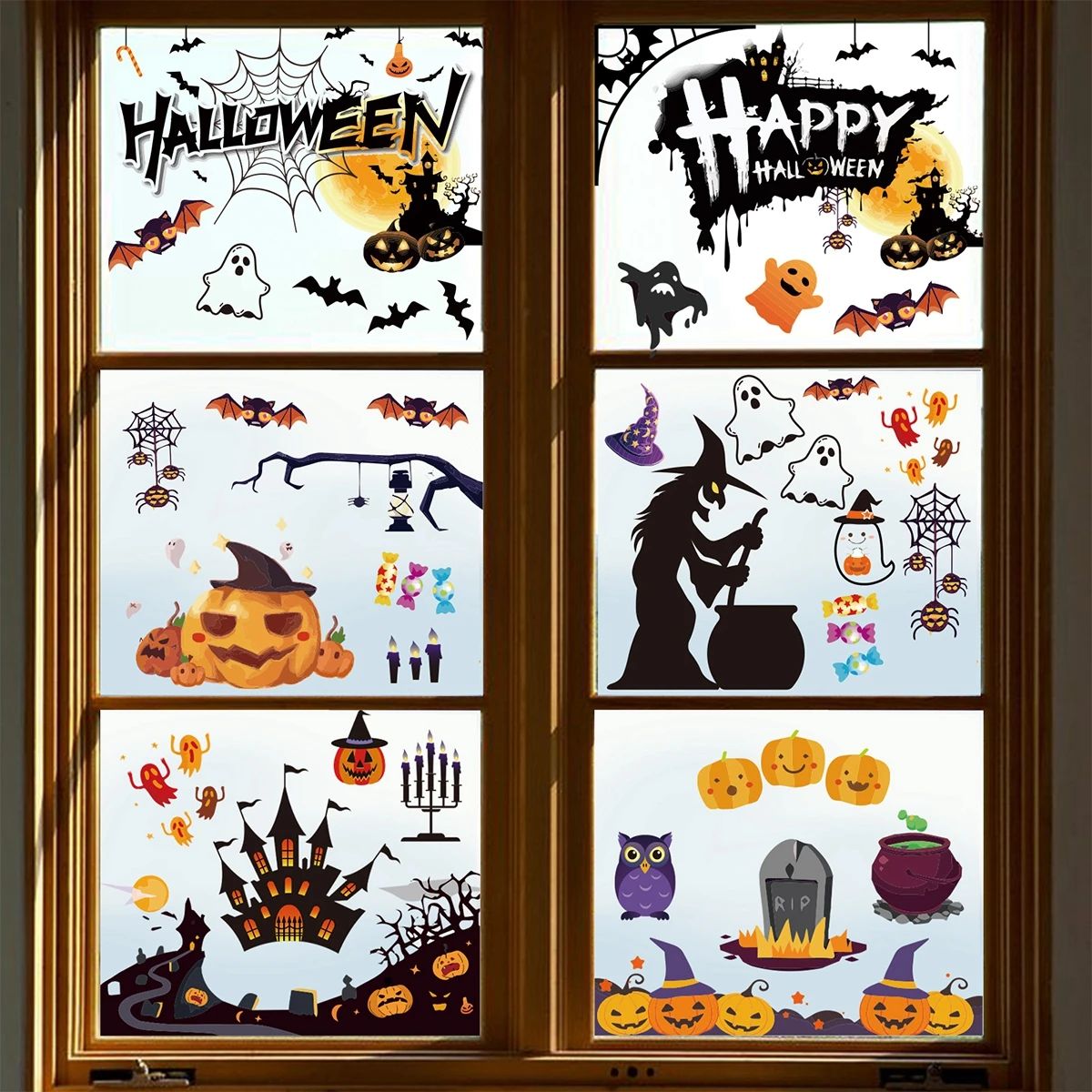 Halloween Window Stickers Halloween Window Clings Decals for