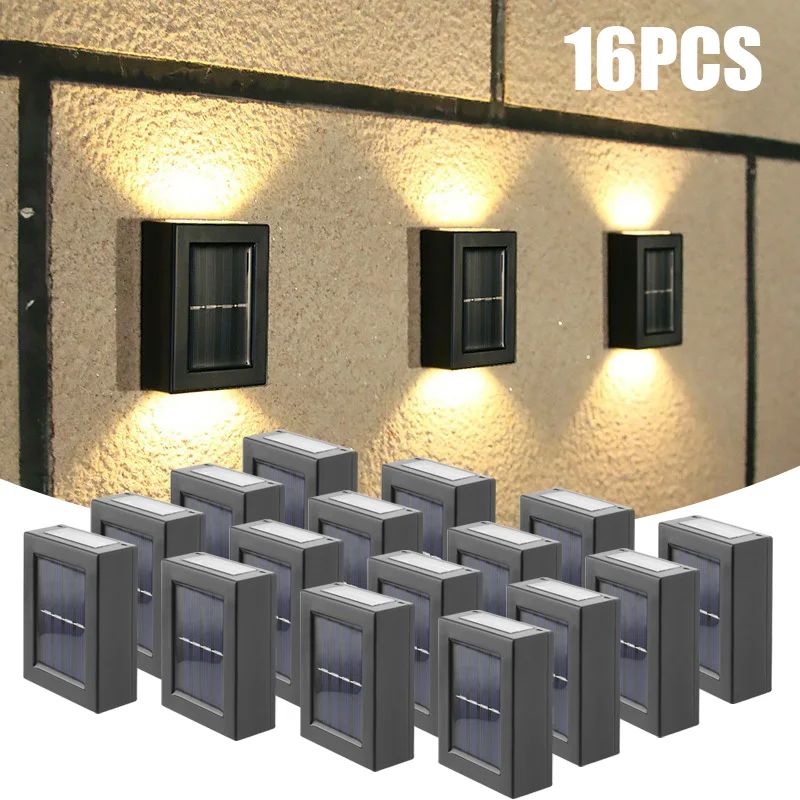 1-16PCS Solar Lamp Outdoor LED Lights IP65 Waterproof for Ga