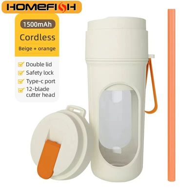 12 Blades Electric Portable Blender 350ML Juicer Fruit Mixer