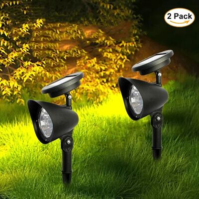 Solar Powered LED Spotlight Outdoor -IP65 Waterproof Garden