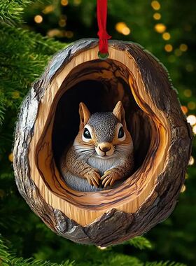 Christmas Ornaments Acrylic Cartoon Forest Acrylic Christmas