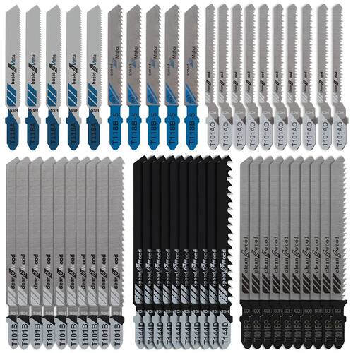 10/50pcs Jig Saw Blade Set T-shank Jigsaw Blade Wood Thin Me
