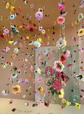 20Pcs Artificial Floating flower Curtain Wedding Couple Phot