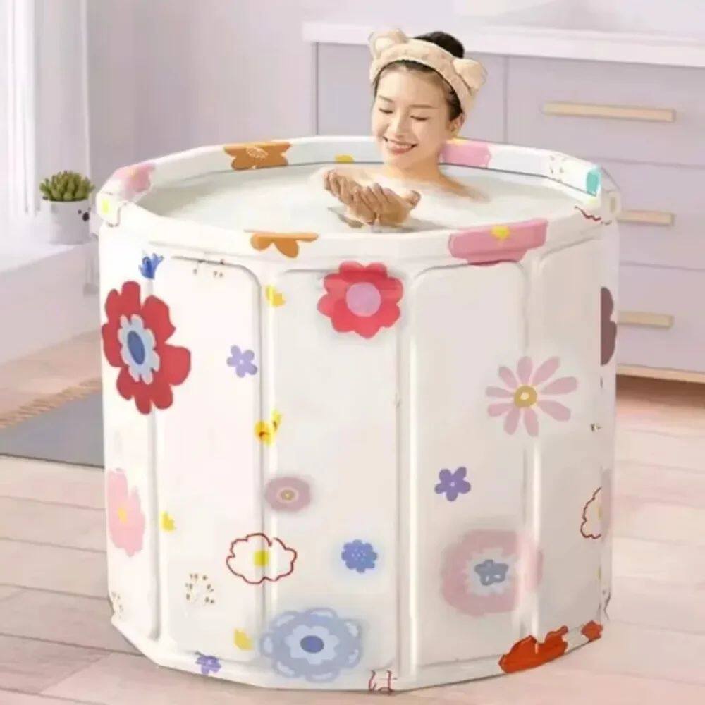 Folding Adult Bath Tub Household Thickened Insulated Bathtub - 实物图