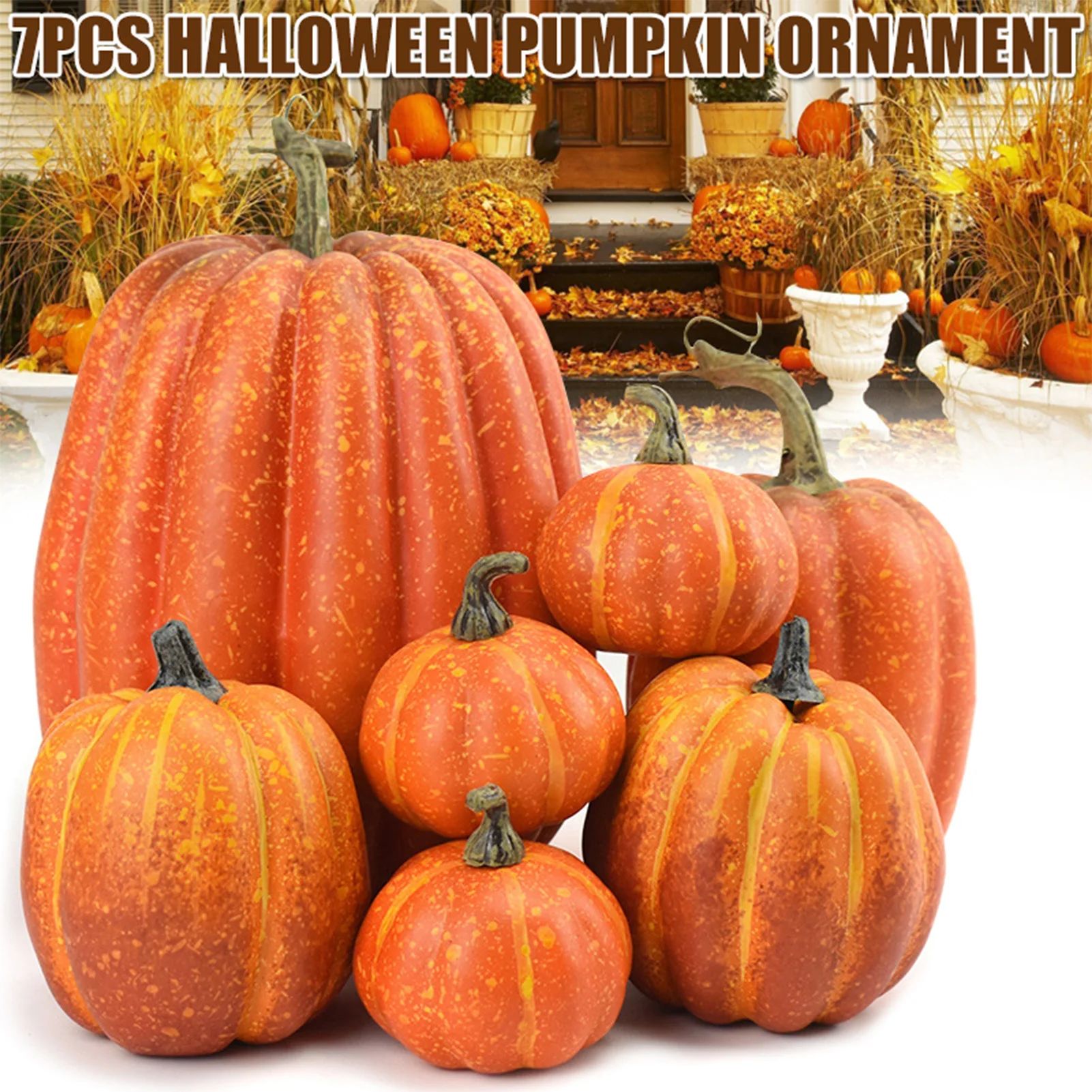 Fake Foam Pumpkins for Halloween decorations Realistic Artif