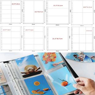 A4 Kpop Photocard Binder Sheets Multiple Pockets Sleeve PP A