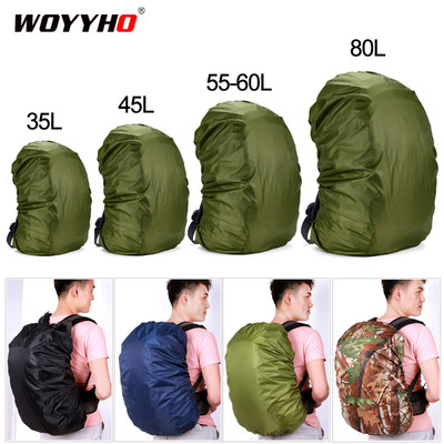 35-80L Backpack Rain Cover Outdoor Hiking Climbing Bag Cover