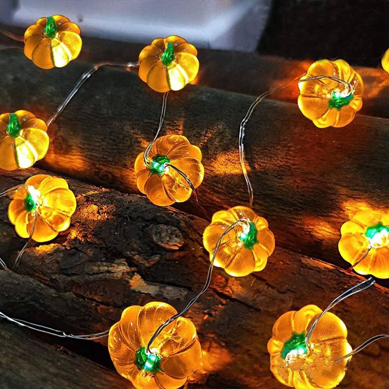 Halloween Pumpkin Bat Spider Light String Ghost Festival Par