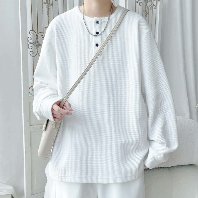 2025 秋季新款 旋律风车大码华夫格长袖T恤M-5X HT24913-特P19