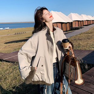 两面穿 小兔毛派克服 P205 现货 K308 1382 新款 2C301 外套