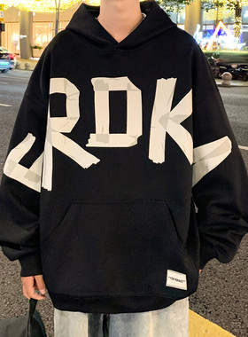 2025 春季新款 港风外景大码菠萝格连帽卫衣M-5X HW24782-P60