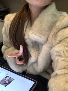 冬日暖兔 上东老钱冬新款整皮兔毛皮草女短款高级感保暖毛毛外套