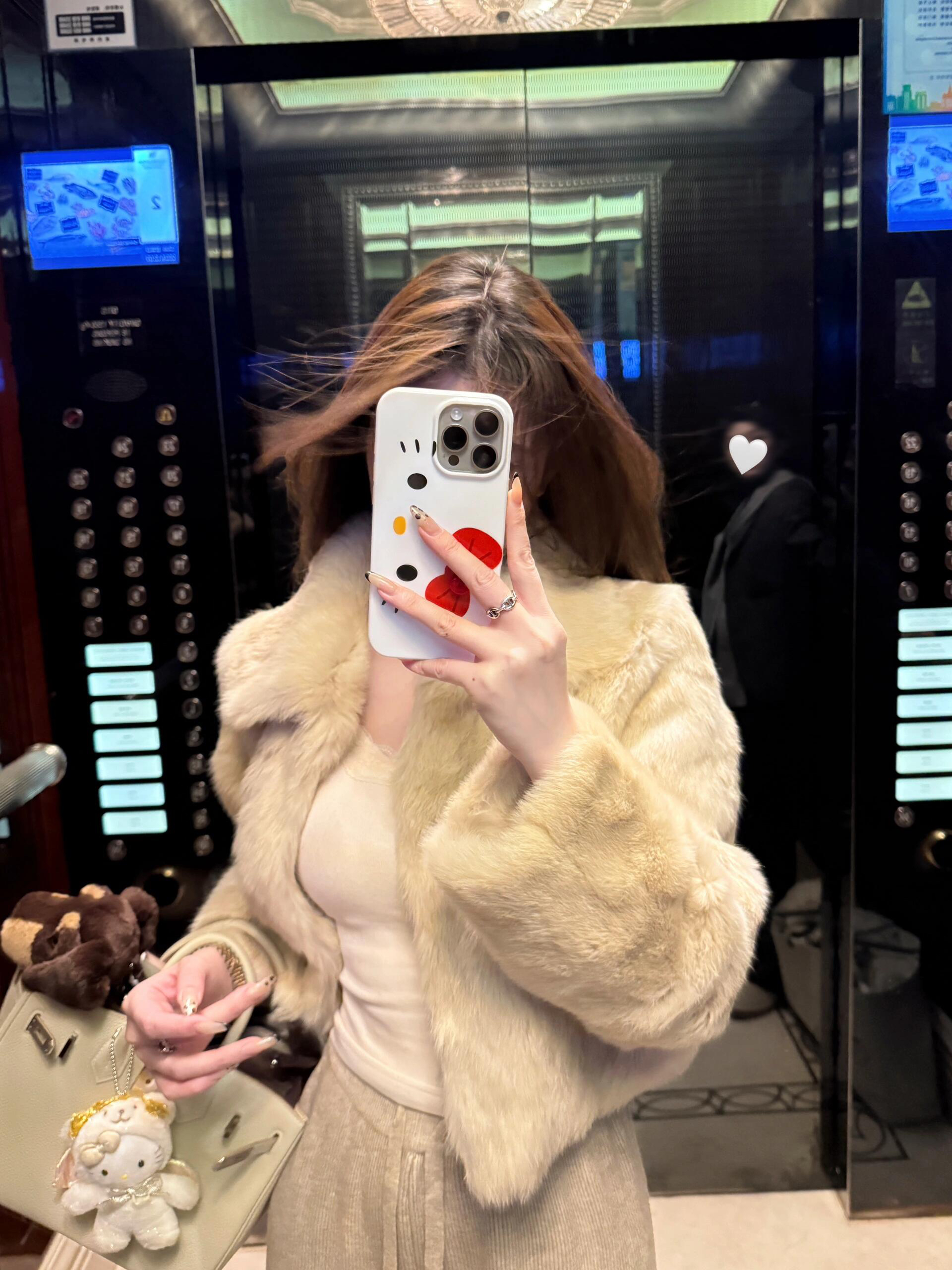 高级感 梦中情兔 25冬真兔毛超显瘦真皮草皮毛一体毛毛短外套女