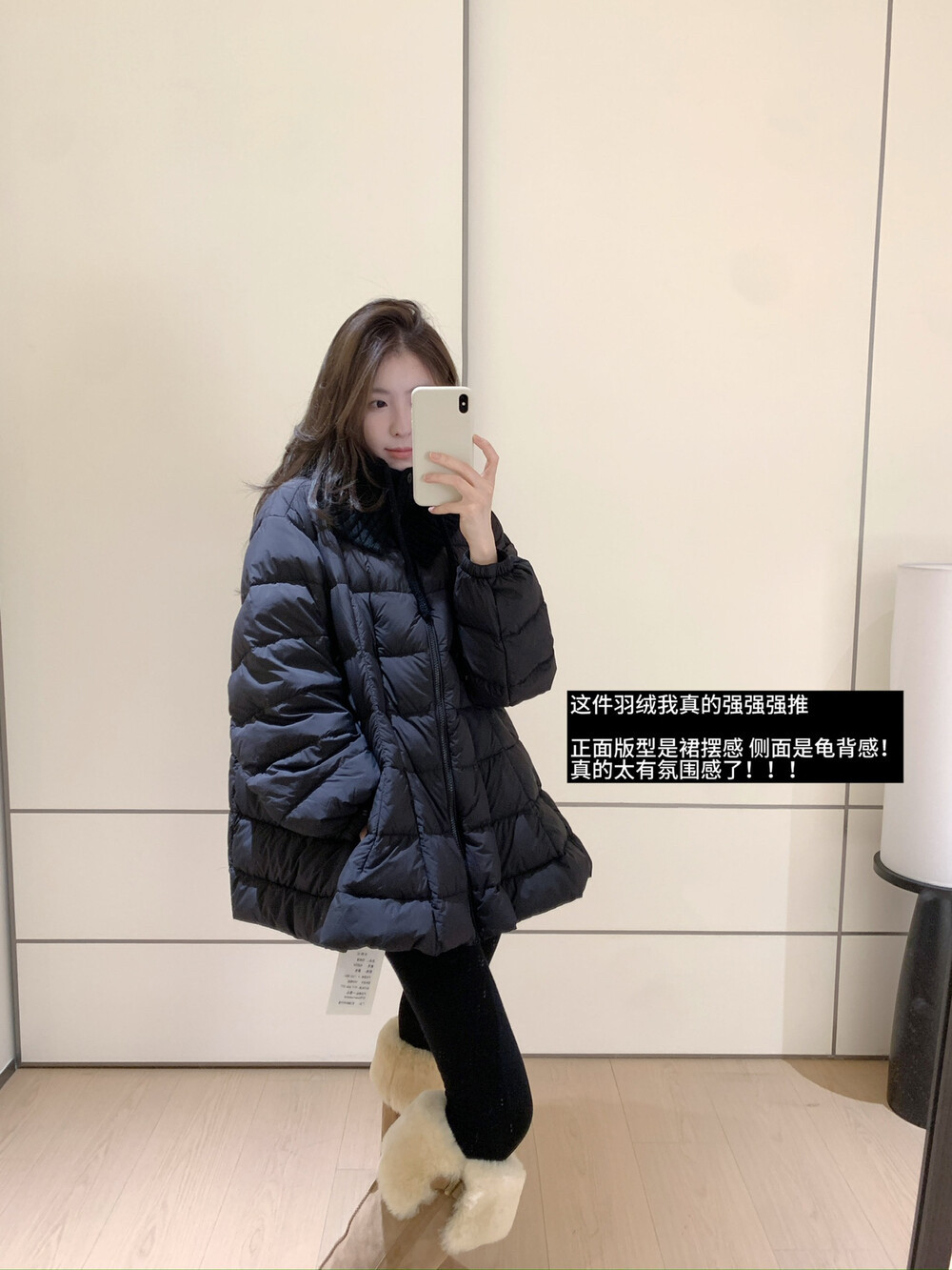 韩系可拆卸针织帽90白鸭绒排骨羽绒服女2025冬新款宽松中长款外套