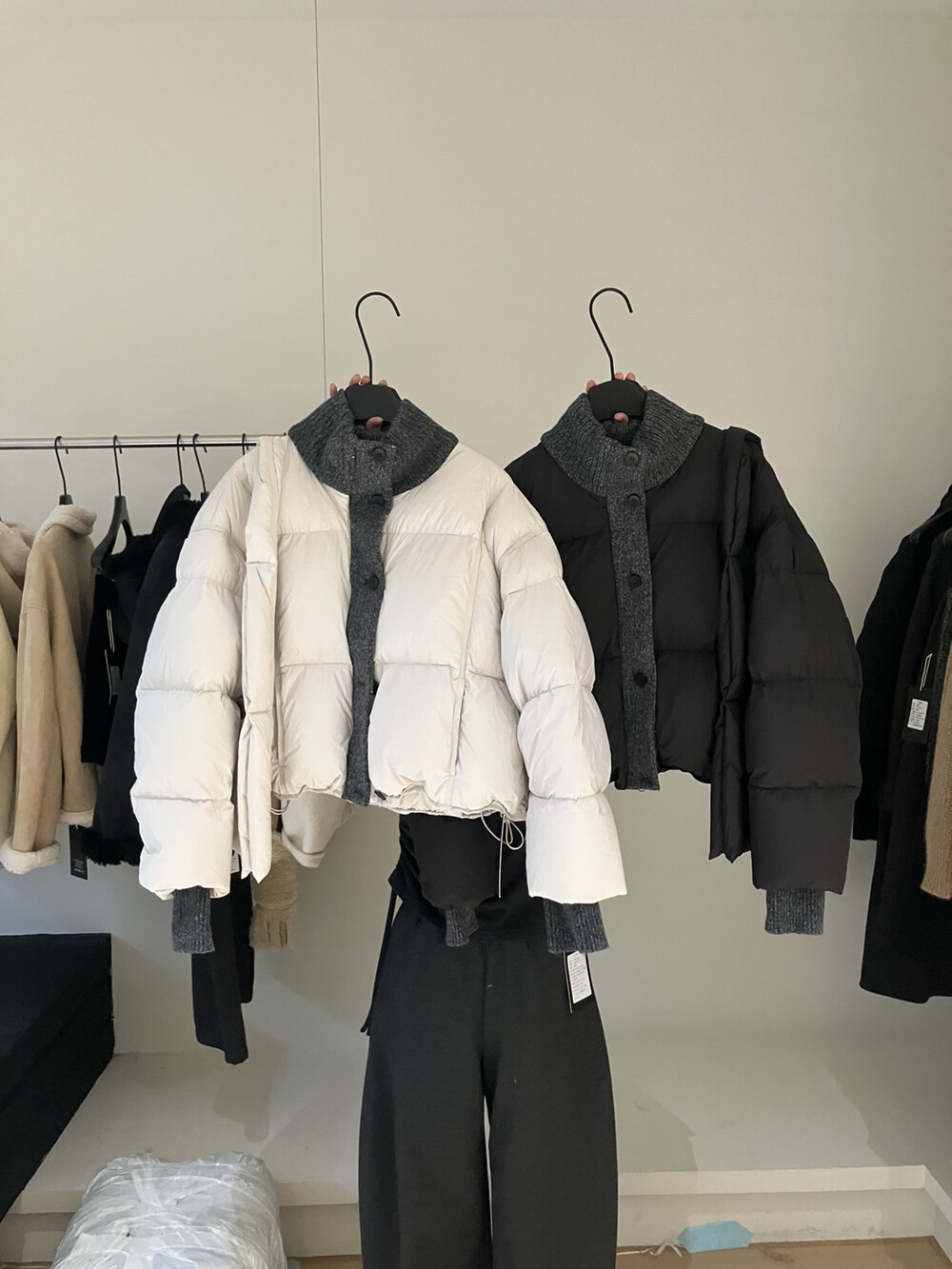 清货特价90白鸭绒针织立领设计感羽绒服女冬季短款小个子配包包,女装/女士精品,羽绒服,淘宝优惠券,粉丝福利购,淘宝优惠卷