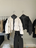 短款 清货特价 90白鸭绒针织立领设计感羽绒服女冬季 小个子配包包