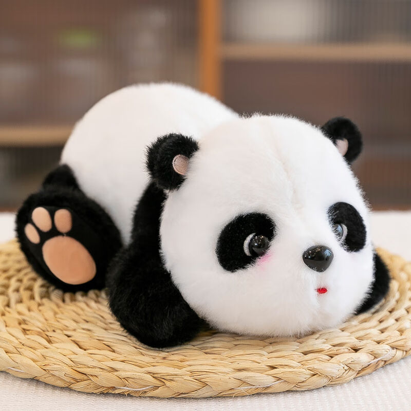 网红大熊猫萌兰公仔安抚毛绒玩具布娃娃熊猫花花玩偶抱枕靠垫男女