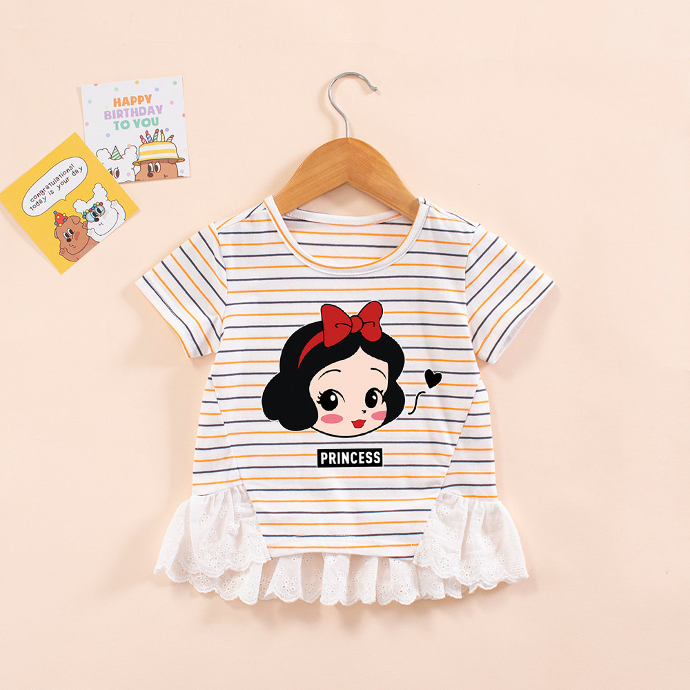 女童短袖T恤夏季卡通公主童装儿童纯棉裙式上衣宝宝夏装半袖体恤,童装/婴儿装/亲子装,T恤,淘宝优惠券,粉丝福利购,淘宝优惠卷