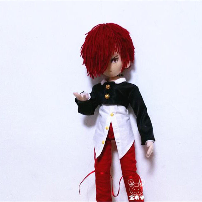 宝木子原创diy手工布娃娃 拳皇公仔动漫人物定做 八神庵