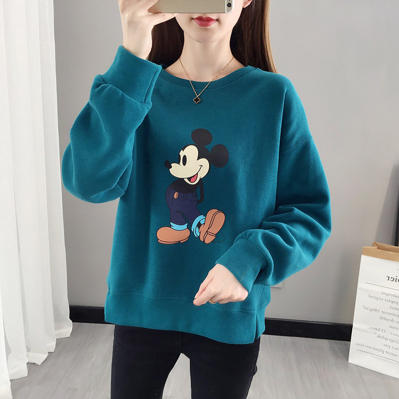 短款网红米奇卫衣女2020年春季新款抖音爆款宽松上衣韩版ins超火